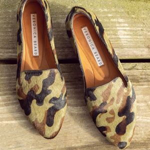 Veronica Beard Griffin Camouflage Flats